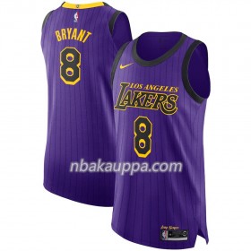 Los Angeles Lakers Kobe Bryant 8 2018-19 Nike City Edition Violetti Pelipaidat Swingman - Miesten
